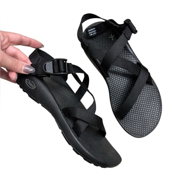 Chaco Sandals Black Womens Sz 9 - Picture 1 of 7